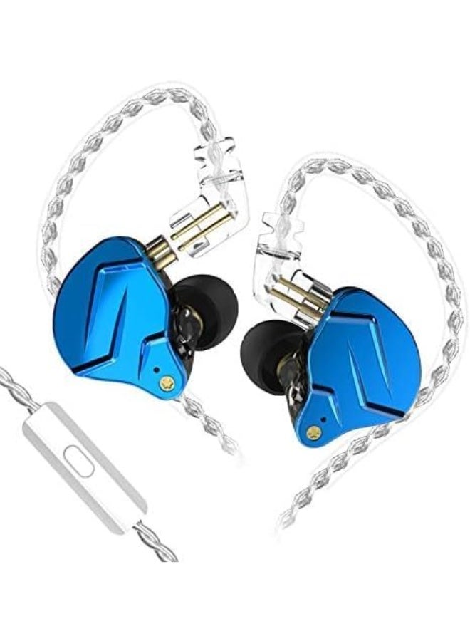 كي زد سماعة زد إس إن برو إكس مزدوجة المشغّل هجينة عالية الجودة هاي فاي داخل الأذن، بكابل قابل للفصل ذو منفذ ثنائي غائر وهيكل من سبائك الزنك المعدنية، باللون الذهبي - مع مايك - Image 2